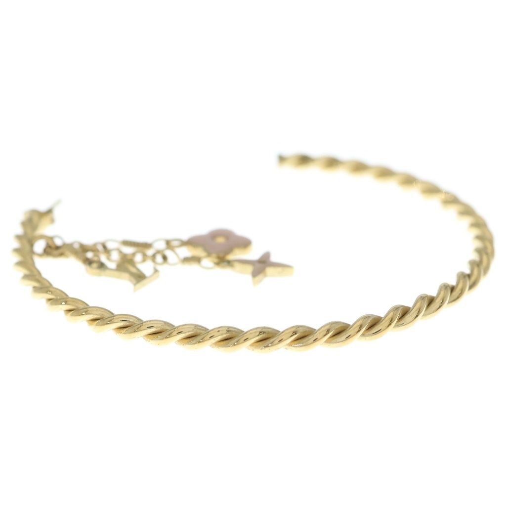 Louis Vuitton Cles All Sweet Monogram Earrings Gold — view 3