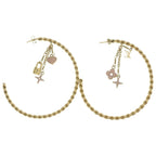 Louis Vuitton Cles All Sweet Monogram Earrings Gold — view 2