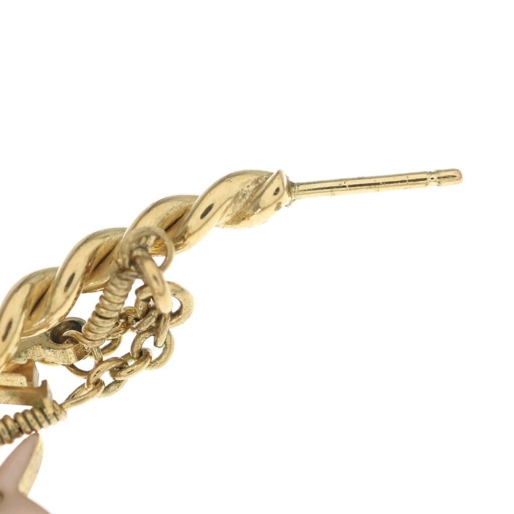 Louis Vuitton Cles All Sweet Monogram Earrings Gold — view 5