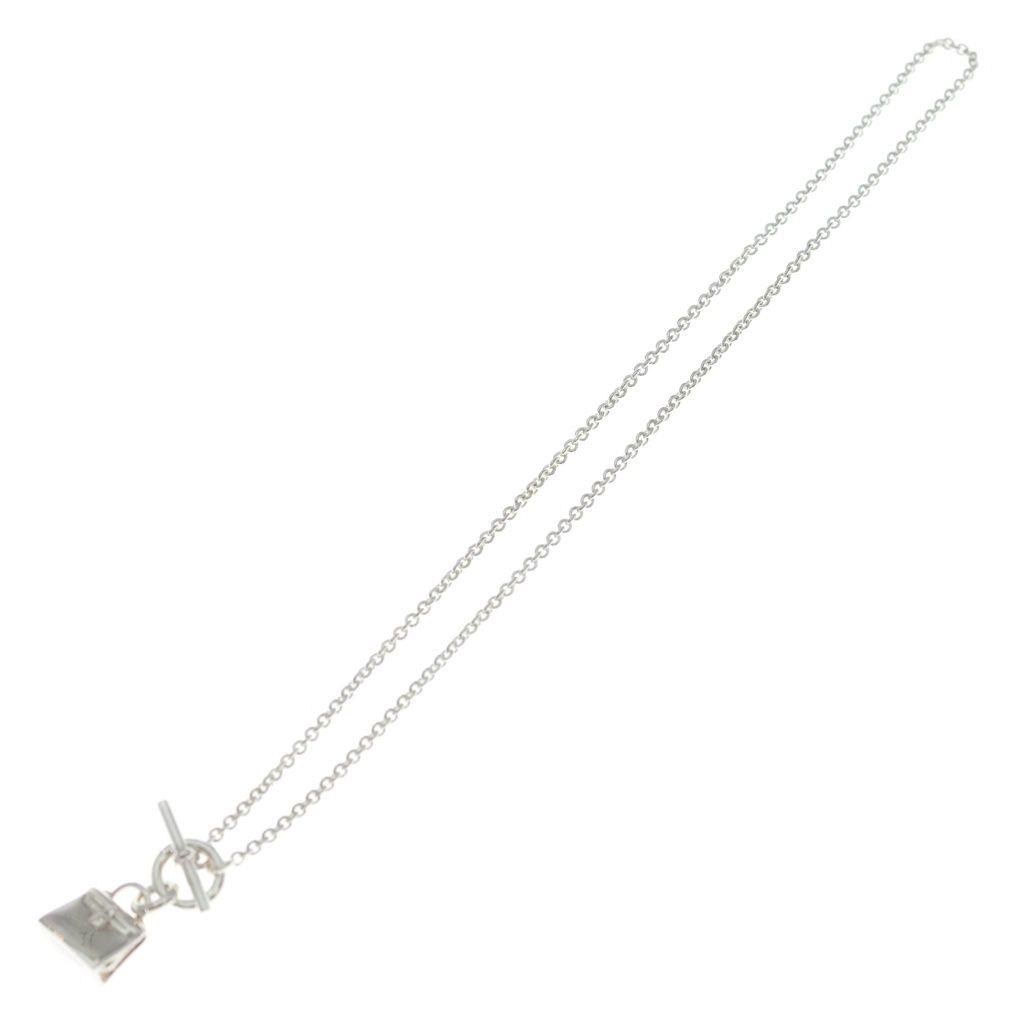 Hermes Amulet Kelly Pendant Chain Necklace Silver — view 2