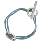 Hermes Chaine D'ancre Skipper Bracelet Silver Light Blue