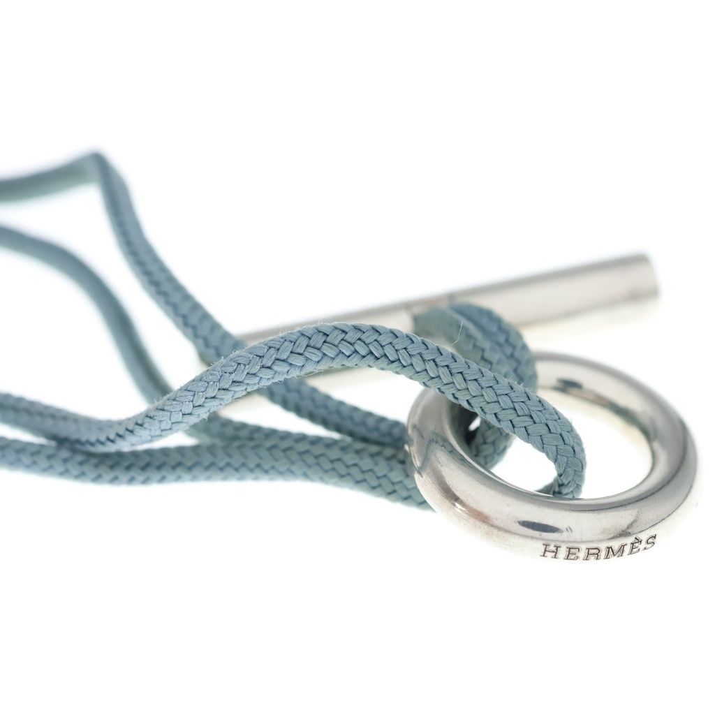 Hermes Chaine D'ancre Skipper Bracelet Silver Light Blue — view 5