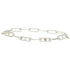 Louis Vuitton Sleek Monogram Bracelet Chain Link Silver — view 3