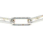 Louis Vuitton Sleek Monogram Bracelet Chain Link Silver — view 5