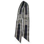 Dior Mitzah Twilly Scarf Black White — view 3