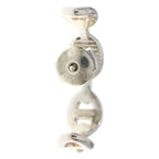 Hermes Chaine D'ancre Hoop Earrings Silver — view 2