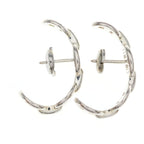 Hermes Chaine D'ancre Hoop Earrings Silver — view 3