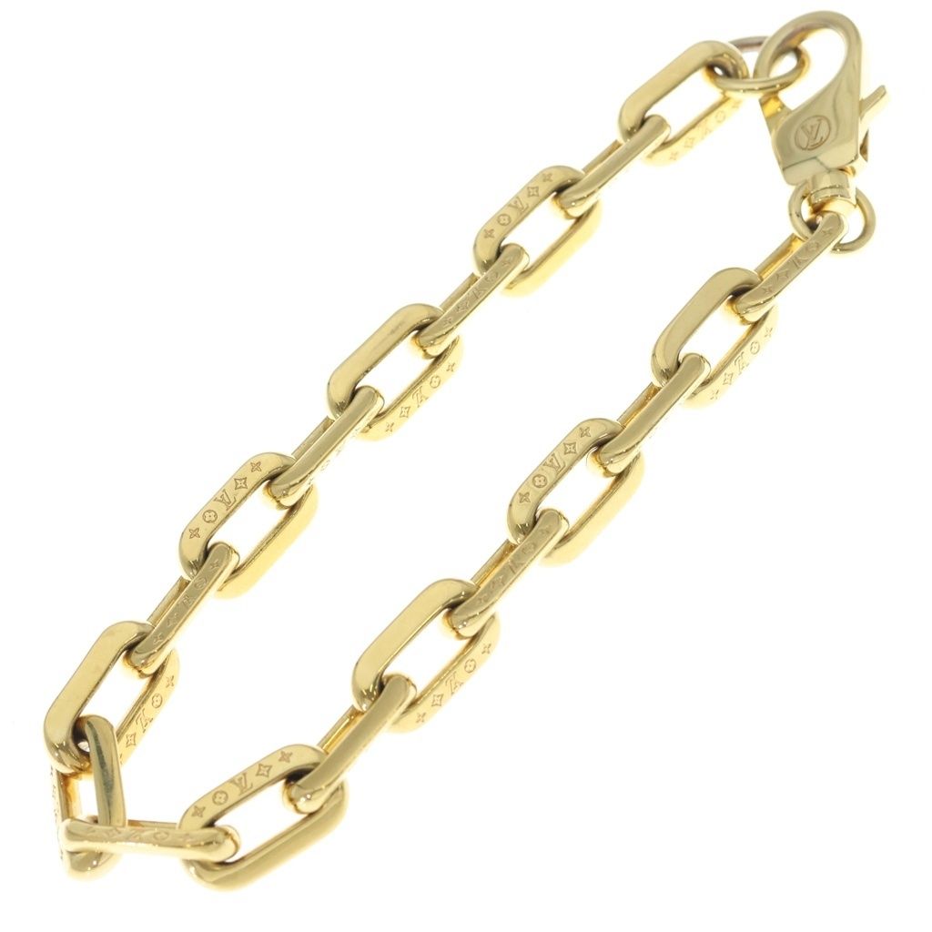 Louis Vuitton Collier LV Edge MM Gold Color Chain Necklace — view 2