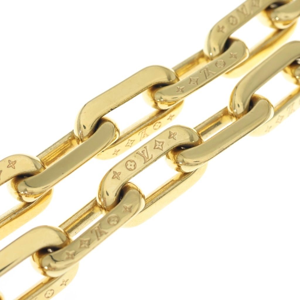 Louis Vuitton Collier LV Edge MM Gold Color Chain Necklace — view 3
