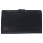 Chanel CC Logo Caviar Leather Kiss Lock Bifold Wallet Black — view 2