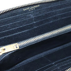 Saint Laurent Stitch Zip Around Gold Wallet Black — view 4