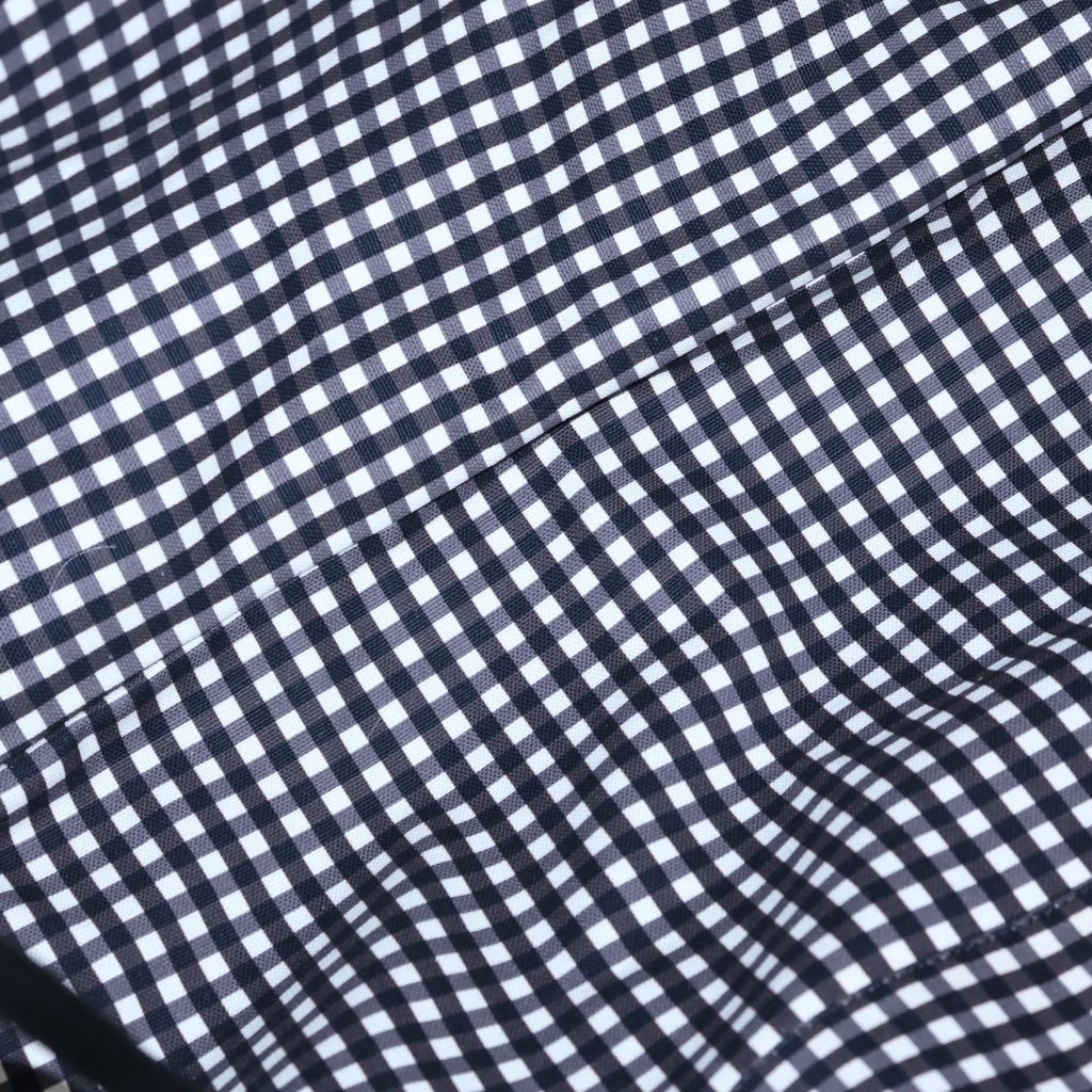 Chanel Cruise Line Travel Bag White Black Gingham Check — view 8