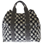 Chanel Cruise Line Travel Bag White Black Gingham Check — view 2