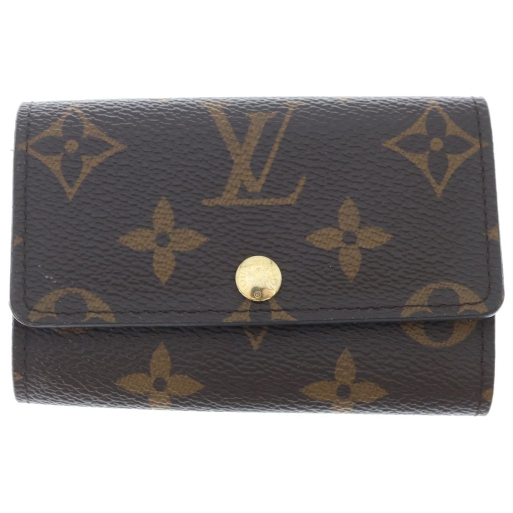 Louis Vuitton Monogram All Over Pattern Multicles 6 Row Key Case Brown