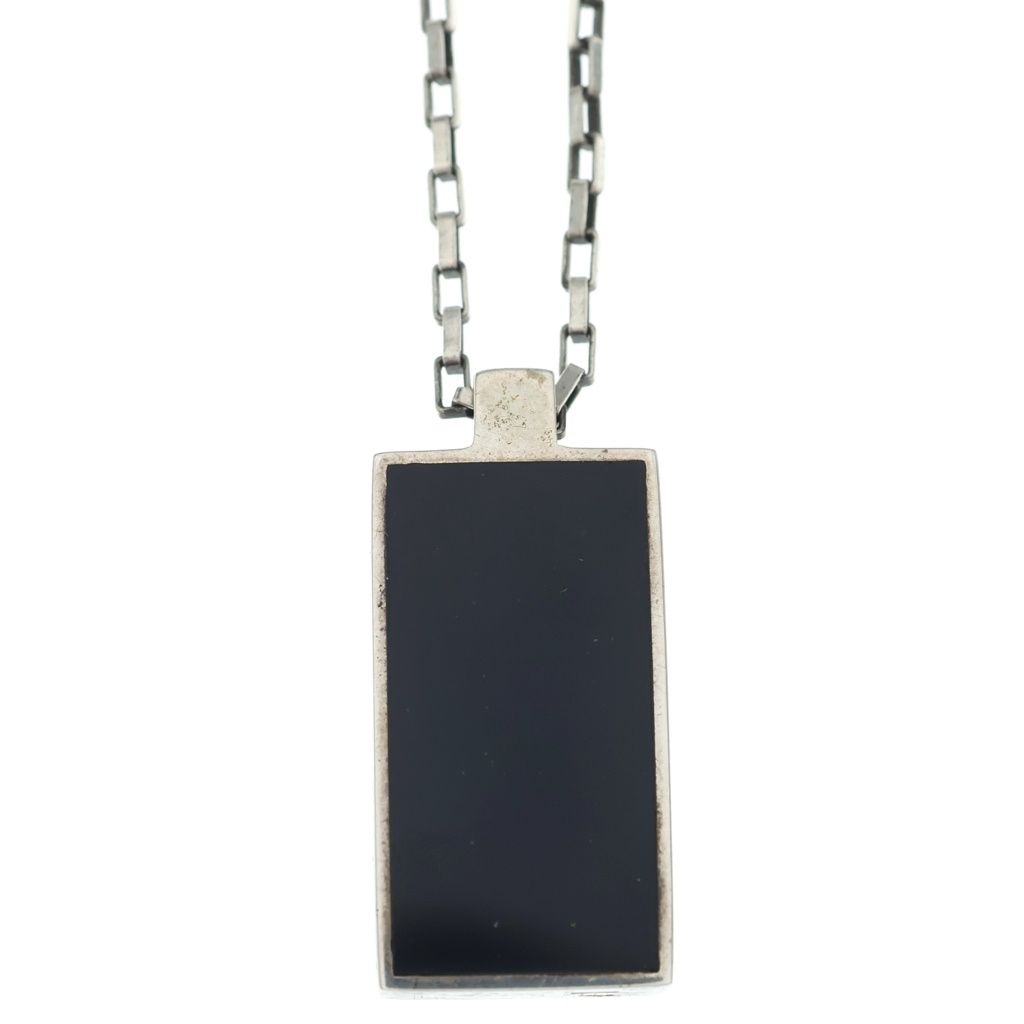 Gucci Capricorn Onyx Venetian Chain Necklace Silver — view 3