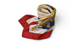 Celine Scarf Vintage Taiko Silk Red White — view 2
