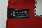 Celine Scarf Vintage Taiko Silk Red White — view 7