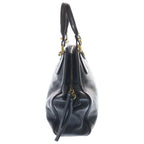 Gucci Liber 2-Way Shoulder Bag Black Leather Gold — view 3