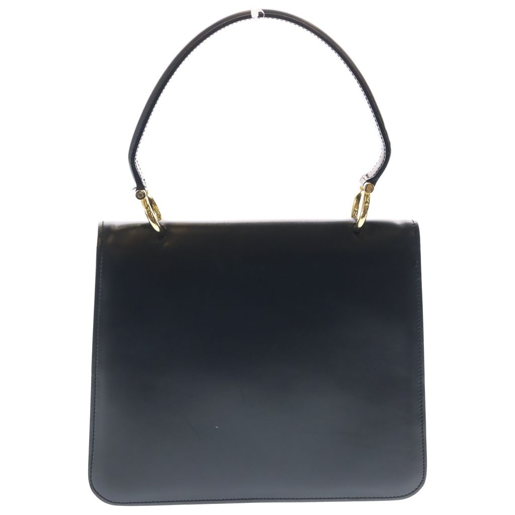 Celine Carriage Handbag Black Leather Gold — view 2