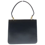 Celine Carriage Handbag Black Leather Gold — view 2