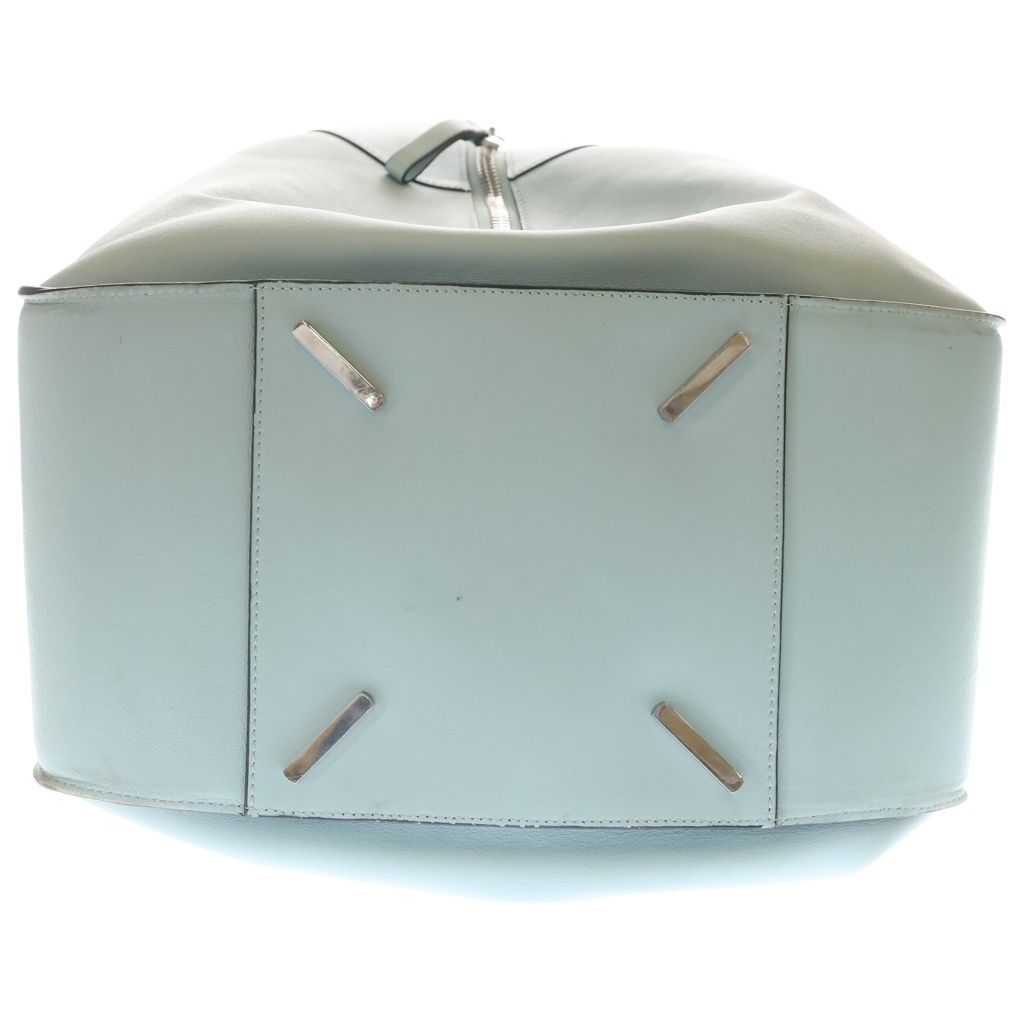 Loewe Hammock 2-Way Shoulder Bag Light Blue Leather Silver — view 4