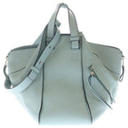 Loewe Hammock 2-Way Shoulder Bag Light Blue Leather Silver