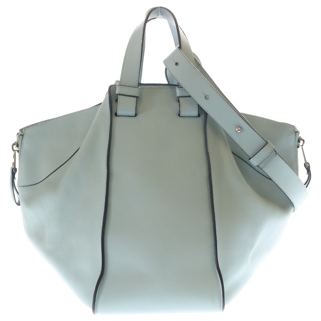 Loewe Hammock 2-Way Shoulder Bag Light Blue Leather Silver — view 2