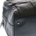 Chanel Choco Bar Leather Mini Boston Handbag Silver Black — view 5