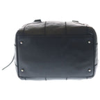 Chanel Choco Bar Leather Mini Boston Handbag Silver Black — view 4