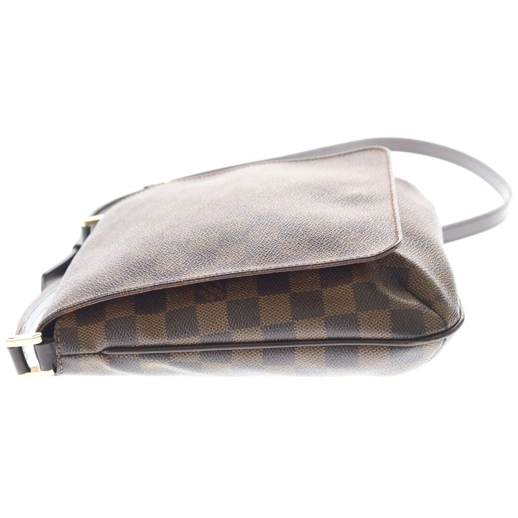 Louis Vuitton Damier Musette Salsa Long Shoulder Bag Brown Leather Gold — view 3