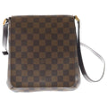 Louis Vuitton Damier Musette Salsa Long Shoulder Bag Brown Leather Gold