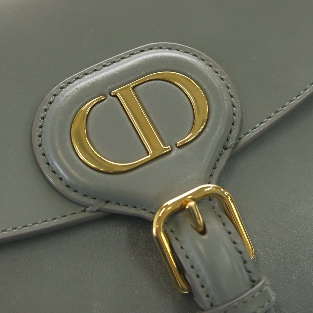 Dior Bobby Leather Shoulder Bag Gray — view 7