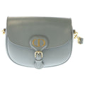 Dior Bobby Leather Shoulder Bag Gray