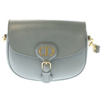 Dior Bobby Leather Shoulder Bag Gray