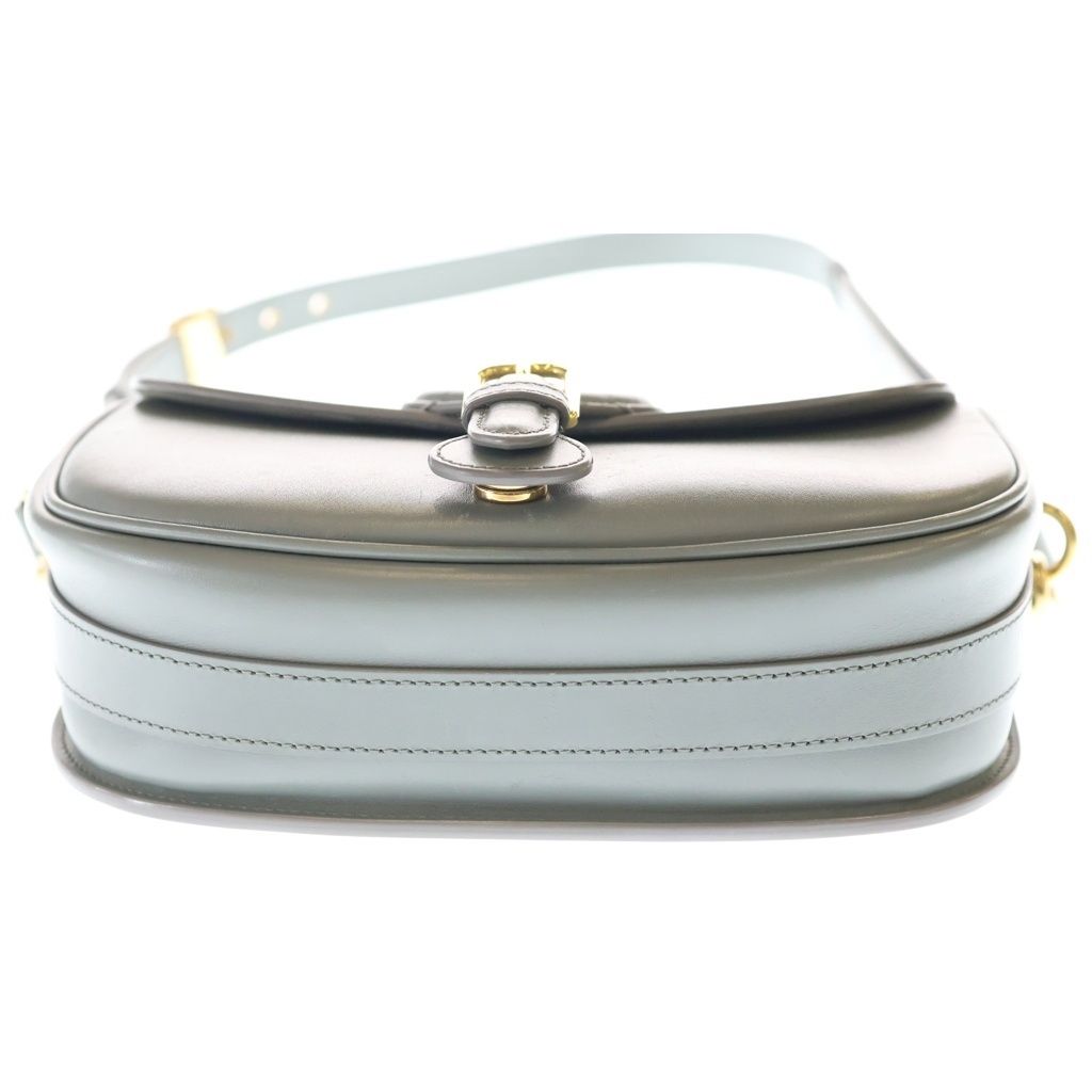 Dior Bobby Leather Shoulder Bag Gray — view 4