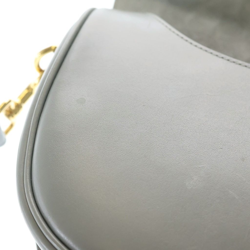 Dior Bobby Leather Shoulder Bag Gray — view 6