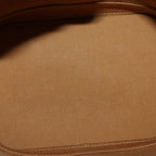 Celine Triomphe Small Bucket Shoulder Bag Brown Leather Gold — view 8