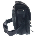 Prada Quilted Nylon Messenger Shoulder Bag Silver Black — view 3