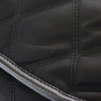 Prada Quilted Nylon Messenger Shoulder Bag Silver Black — view 7
