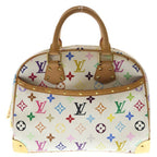 Louis Vuitton Monogram Multicolor Tourville Blanc Handbag White Brown Leather