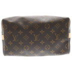 Louis Vuitton Monogram Speedy 25 2-Way Boston Bag Brown Leather Gold — view 4