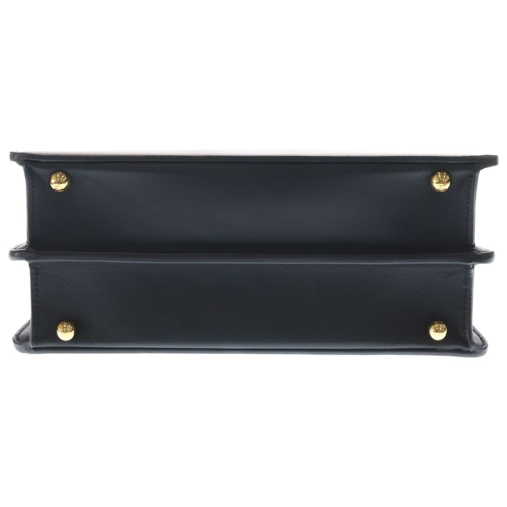 Fendi Peekaboo Eye Small 2-Way Shoulder Bag Black Leather Gold — view 4