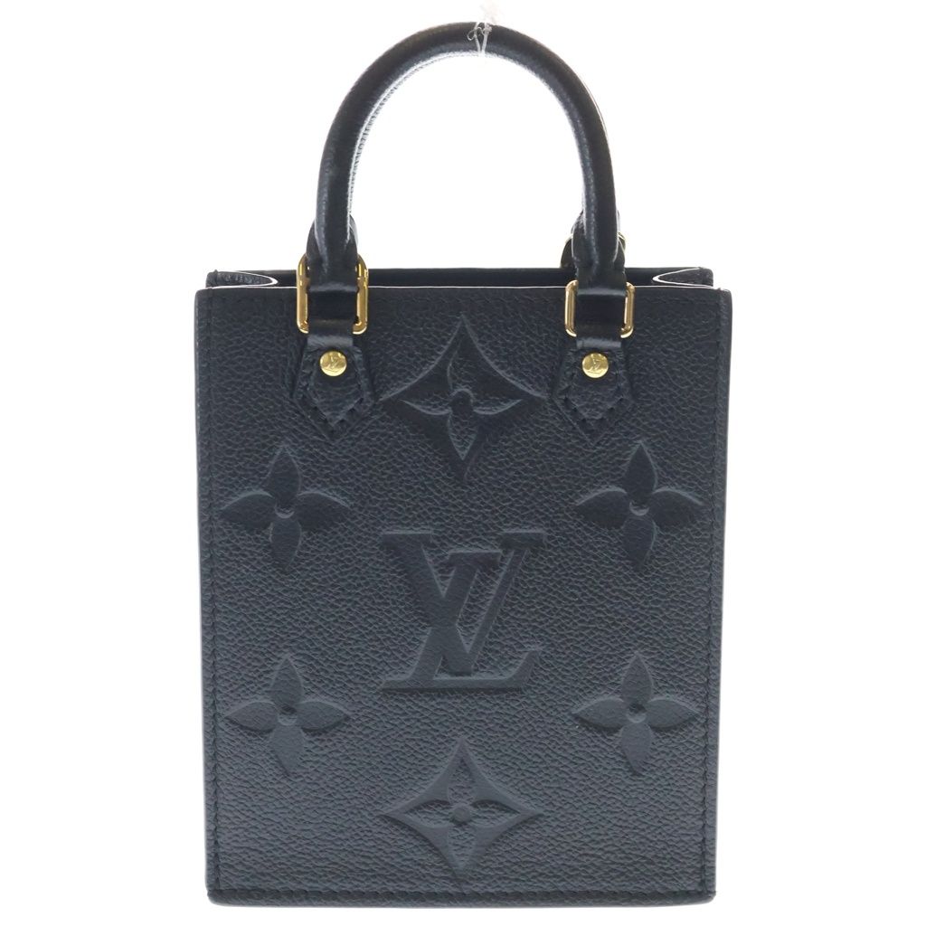 Louis Vuitton Monogram Empreinte Petite Sac Plat Mini Shoulder Bag Black Noir