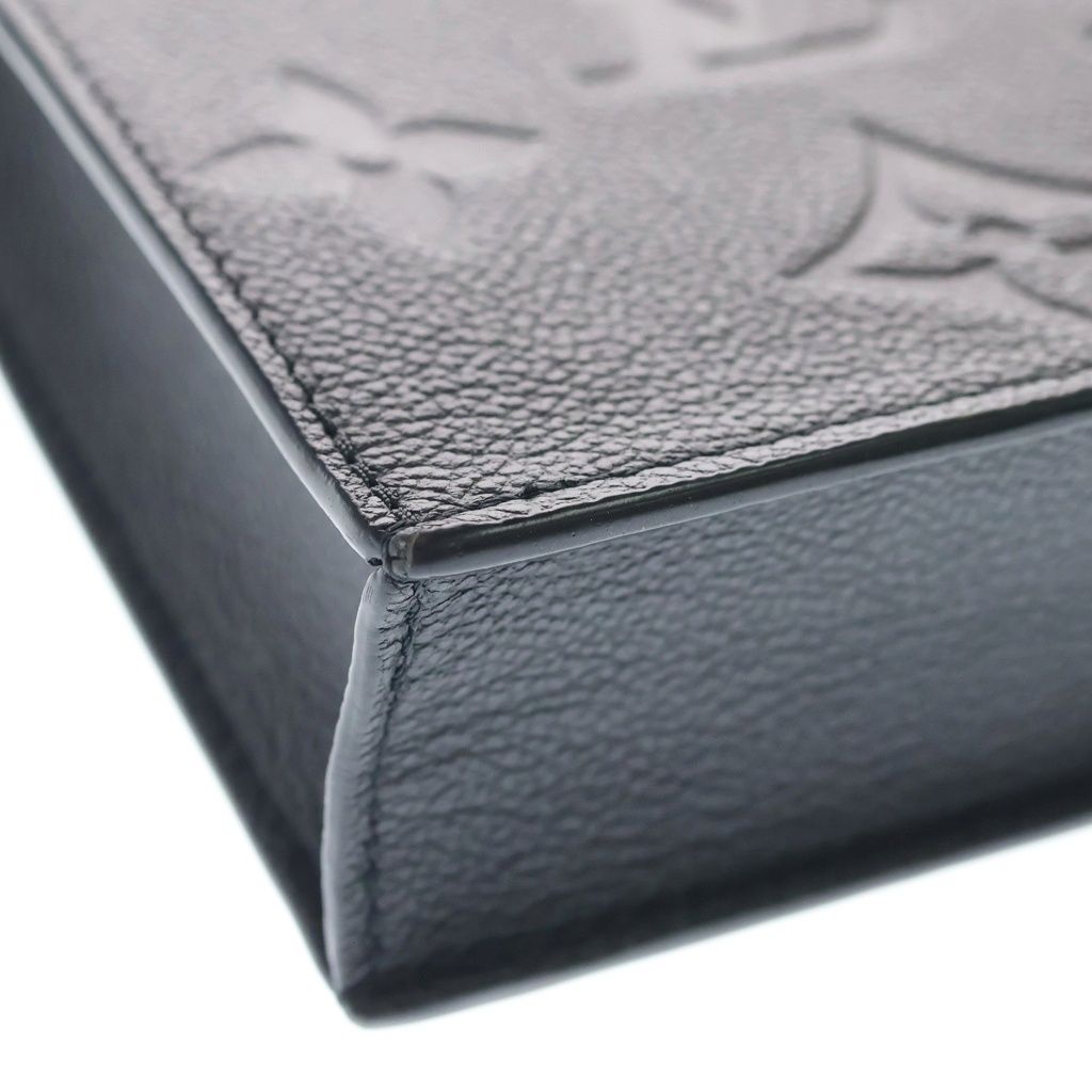 Louis Vuitton Monogram Empreinte Petite Sac Plat Mini Shoulder Bag Black Noir — view 5