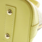 Louis Vuitton Alma BB 2-Way Shoulder Bag White Light Yellow Canvas Leather Gold — view 5