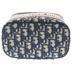 Dior Travel Vanity Mini Shoulder Bag Oblique Navy Canvas Silver — view 4