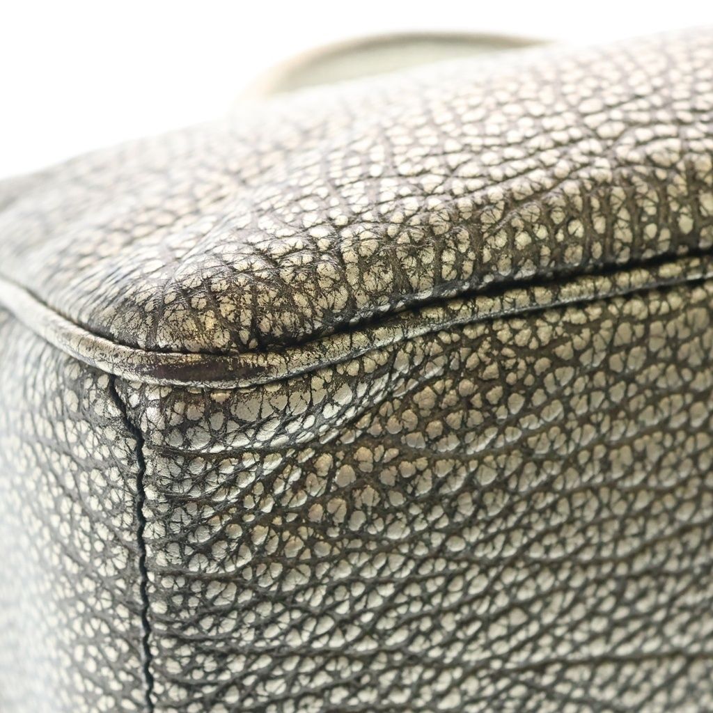 Celine Boogie Handbag Gold Leather Silver — view 5