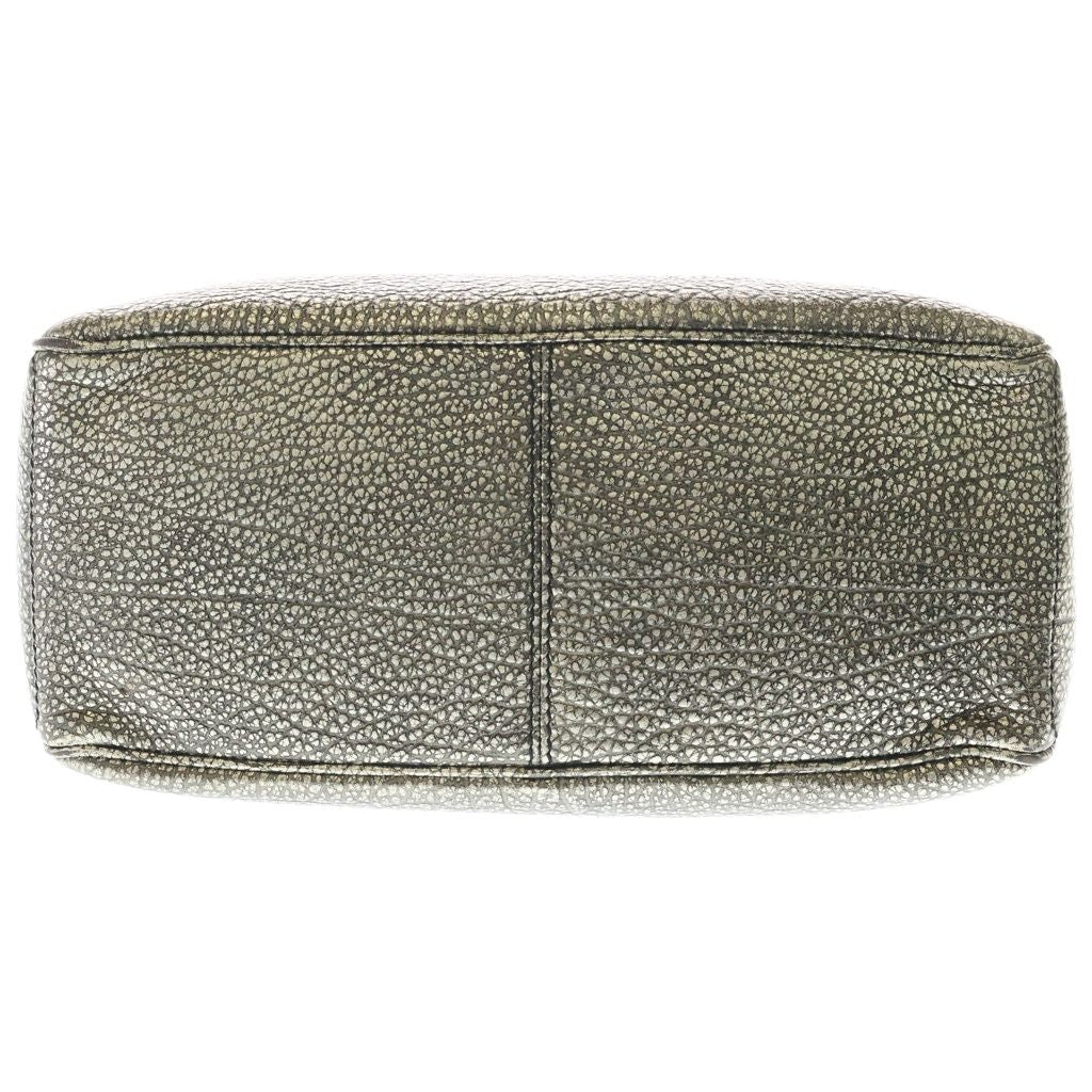 Celine Boogie Handbag Gold Leather Silver — view 4