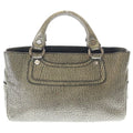Celine Boogie Handbag Gold Leather Silver