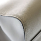 Prada Saffiano Paradigm 2-Way Shoulder Back Handbag Gray Leather Gold — view 6